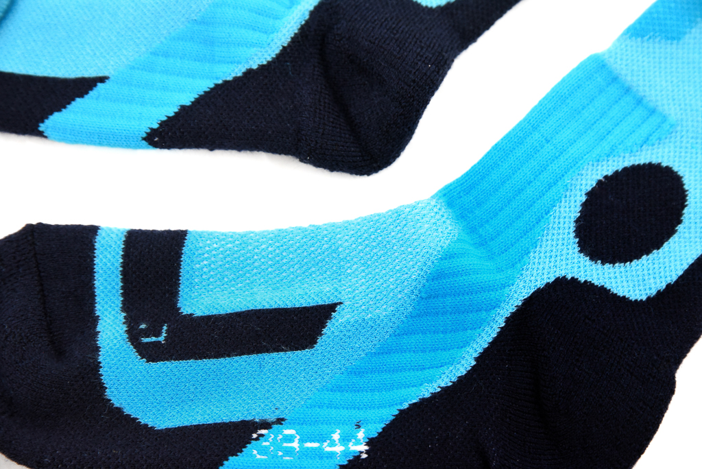 Chaussettes d’hiver / Chaussettes de ski - bleu clair / noir