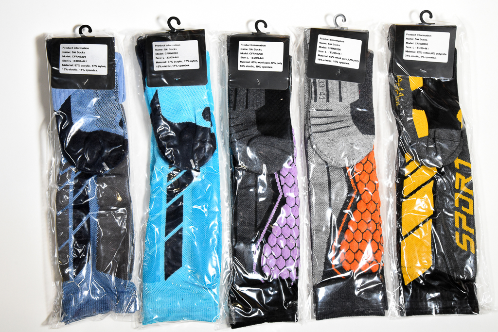Winter socks / Ski socks - blue / black