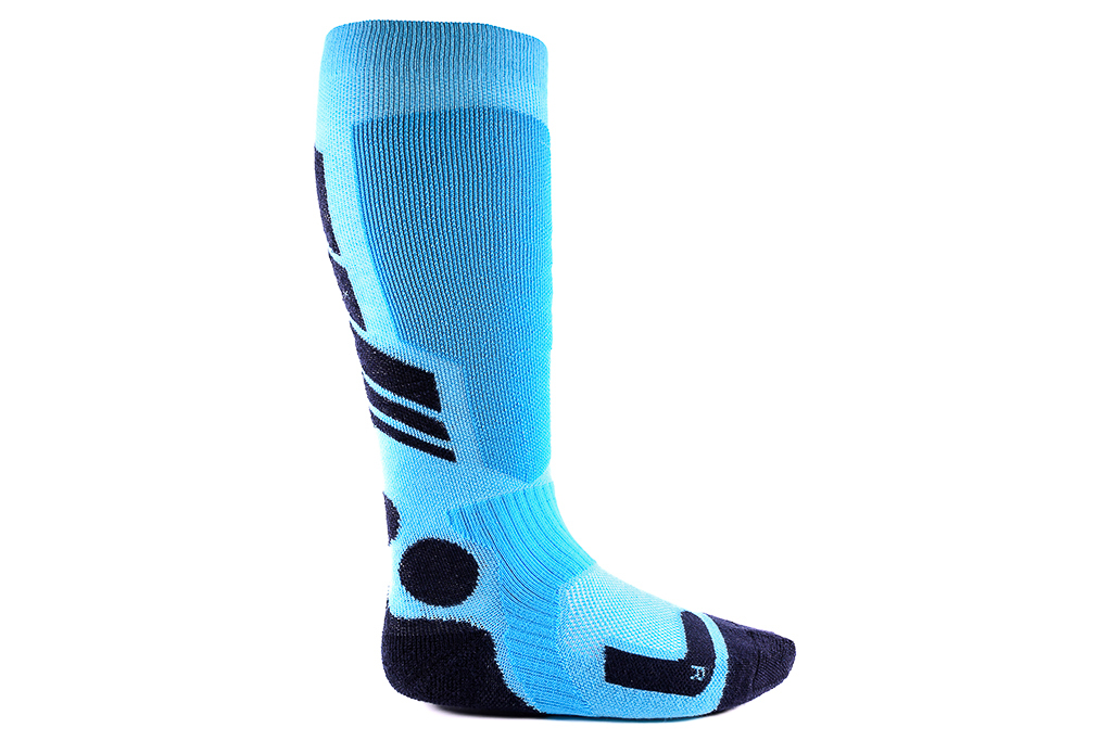 Chaussettes d’hiver / Chaussettes de ski - bleu clair / noir