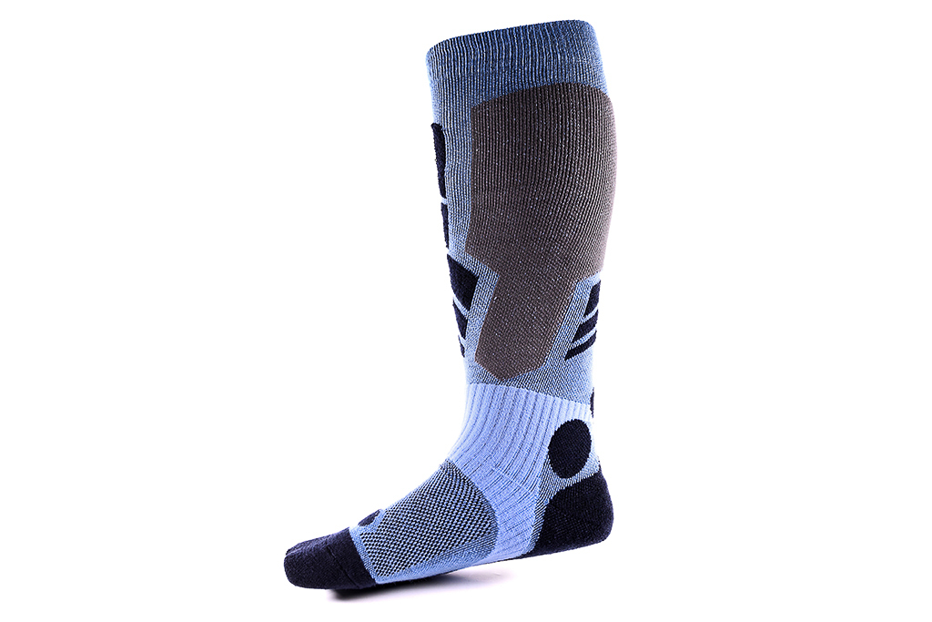 Winter socks / Ski socks - blue / black