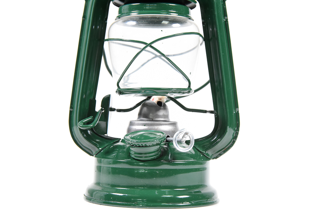 Petroleum Sturmlaterne Klein grün